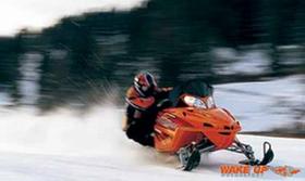 High Speed mit dem Snowmobile bei Wake Up Exents