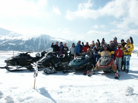 Snowmobile Event Snow Mobil Gruppe